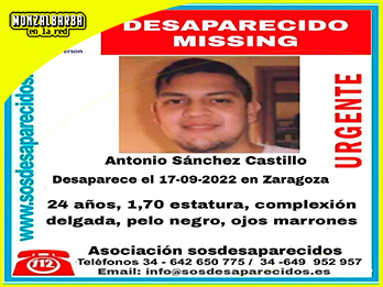 Antonio Sánchez Castillo, desaparecido durante más de 2 meses