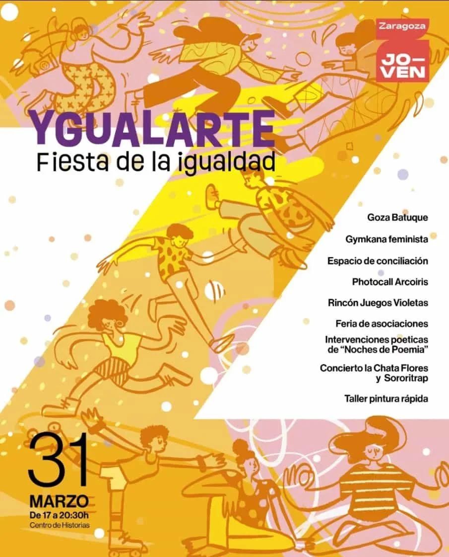 Se celebra la fiesta de la igualdad YGUALARTE este próximo viernes 31 de Marzo en el Centro de&nbsp;Historias