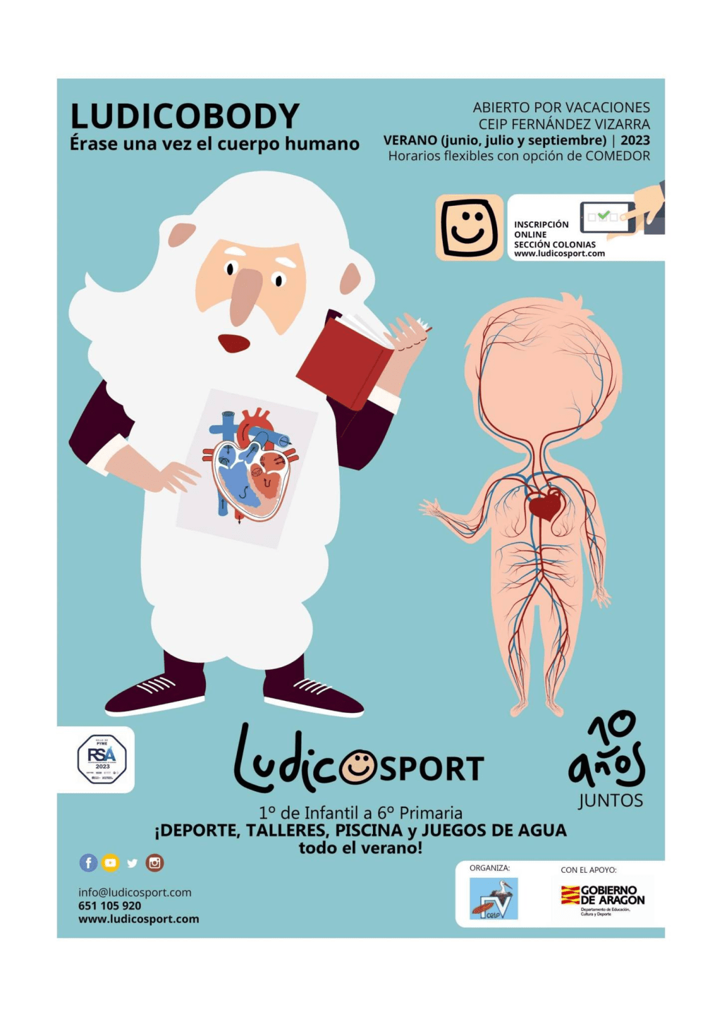 Ludicobody abre sus puertas para unas vacaciones de verano llenas de diversión y aprendizaje en el CEIP Fernández&nbsp;Vizarra