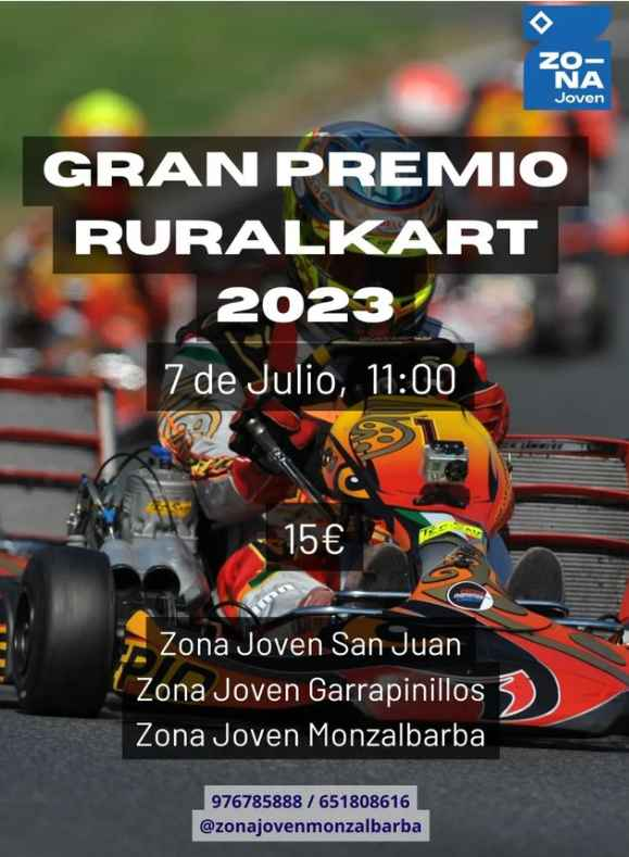 ¡Emoción y adrenalina en el Gran Premio Ruralkart 2023 en la Zona Joven de&nbsp;Monzalbarba!