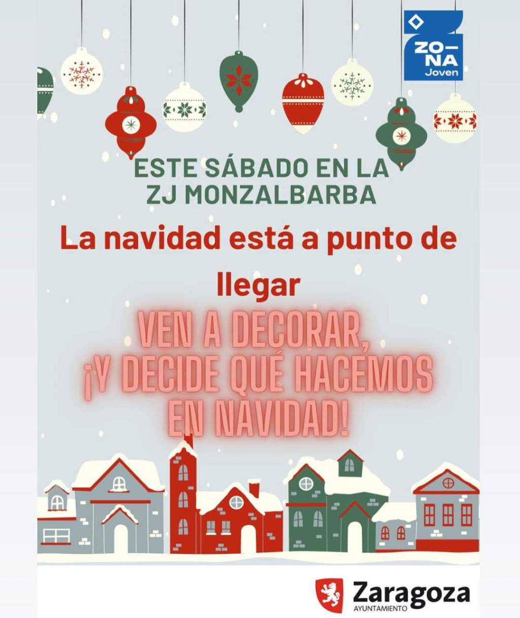 Ven este sábado a decorar la Zona Joven de&nbsp;Monzalbarba