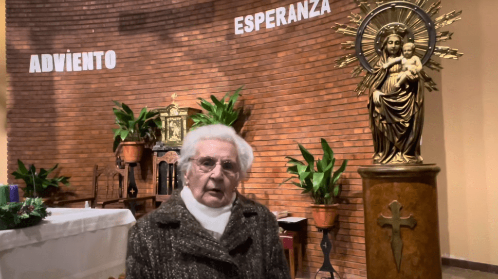 La que más altares tiene en Monzalbarba. Entrevista a la Dama del Pilar, María&nbsp;Jesús.