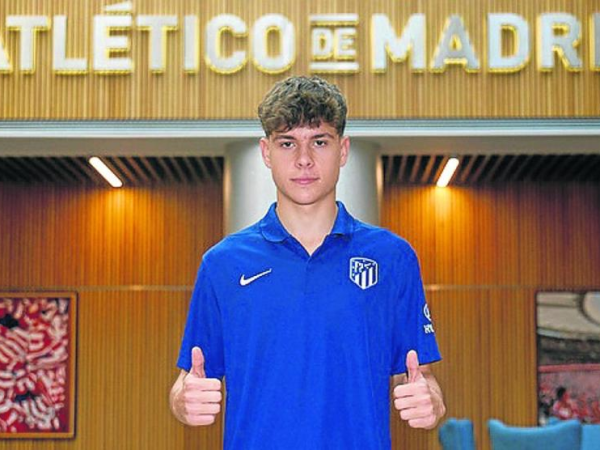 Jano Monserrate, el brillante debutante de Monzalbarba, deslumbra en su estreno con el Atlético de&nbsp;Madrid