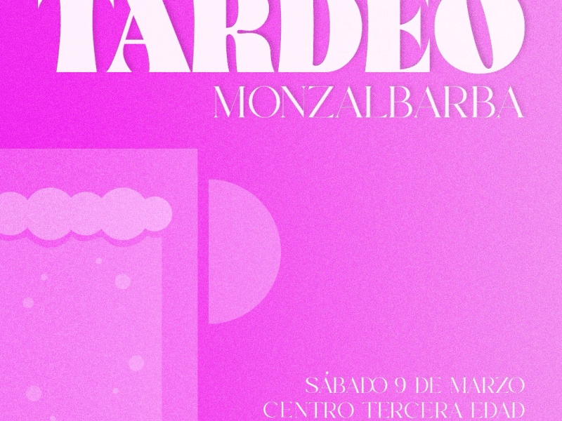 ¡Tardeo en Monzalbarba!: Sábado 9 de Marzo 2024 a las&nbsp;18:00