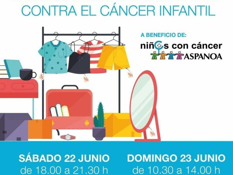 Mercadillo solidario contra el cáncer infantil en&nbsp;Monzalbarba