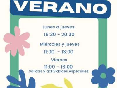 Horarios de verano ZONA JÓVEN – Casa de Juventud&nbsp;Monzalbarba
