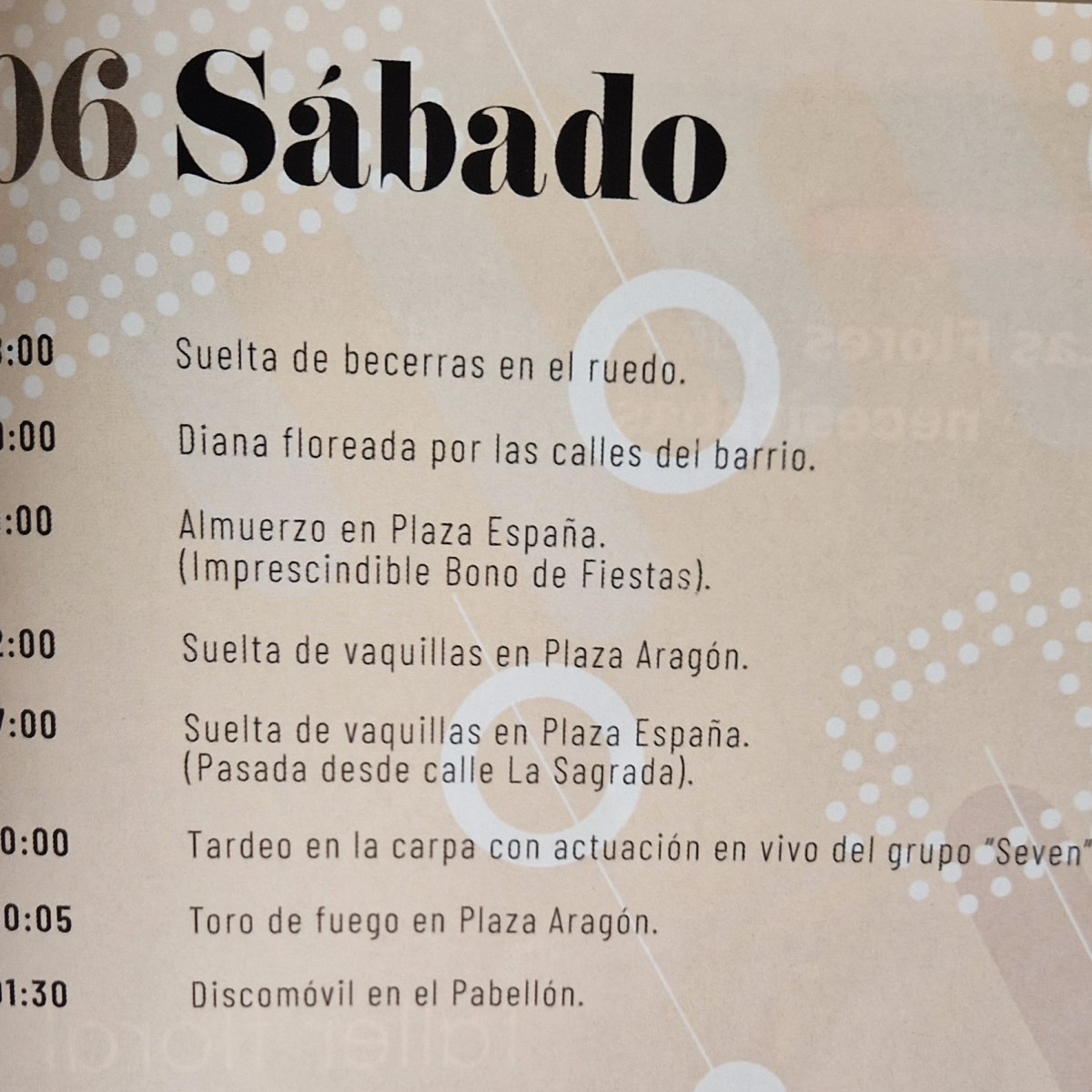 Programa de Fiestas Septiembre 2025 en Honor a la Virgen de la&nbsp;Sagrada